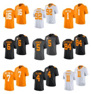 Özel Tennessees Gönüllü Futbol Jersey Koleji Hendon Hooker Peyton Manning Joe Milton III Alvin Kamara Jalin Hyatt Reggie Beyaz Cordar