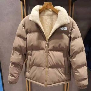 Fleece jacket A reversible garment Man Jacket Down Parkas Coats Puffer Jackets Bomber Winter Coat Hooded Outwears Tops Windbreaker eourEuropean size S-3XL