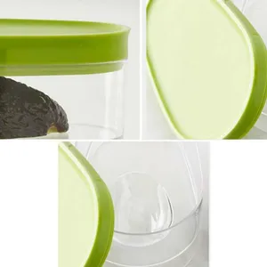 Depolama şişeleri avokado koruyucular uzay tasarrufu ev pratik plastik gıda kutusu kırıcı meyveler kaplar mutfak sebze kompakt yeniden kullanılabilir
