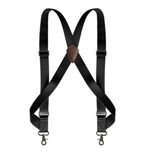 Suspenders de caminhoneiro pesado para homens trabalham com 25 cm de largura com 2 clipes laterais ganchos elásticos ajustáveis ​​Big BROCAÇÕES DE TRUSERS TALL 223797427