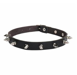 Cat Collars Leads Spiked Choker For Women Men Punk Rock Collar Goth Fashion Necklaces 2021 Leather Studded Girls Harajuku Gothic8458833