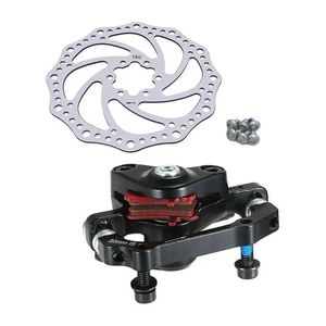 Mountain Bike Road Bicycle Aluminum Alloy Mechanical Disc Brake Set Front Rear Include 1pc 160mm Centerline Rotor 231221