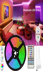 20 متر 50ft مصابيح LED أضواء DC 12V 5050 RGB TAPE TIRA DE LED RIPBON LED Strip 5M 10M 15M مع هاتف Bluetooth App Room Lights W9769129