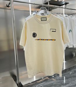 Camisetas gráficas Camisetas de algodão manga curta Marfim Mens Designer Moda Camisetas Camisetas Mens Tamanho XS-L