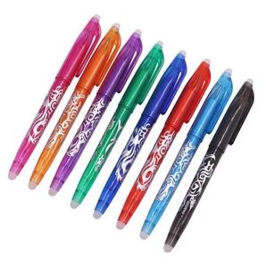 Erasable pen 3 pcs Or Refill 3 pcs Erasable Ballpoint Pen Highlighter Color Ink 0.5mm Bullet Nib Water-based Gel Pen Stationery GB21 LL