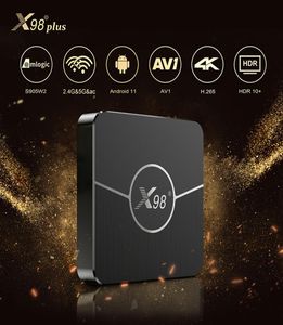 X98 plus TV Box Android 110 AMLOGIC S905W2 Support AV1 24G 5G WiFi BT Media Player Set Top Boxes6450075