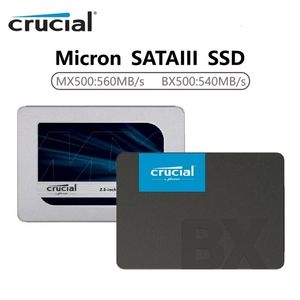Внутренний твердотельный накопитель Crucial MX500 250 ГБ 500 ГБ 1 ТБ 2 ТБ 4 ТБ BX500 500G 3D NAND SATA3.0 SSD HDD Жесткий диск для ноутбука 231220