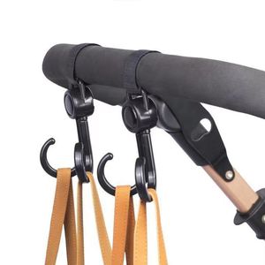 Double Hooks Baby Stroller Electric Vehicle Motorcycles Scooters Rotate 360 Degree Organizer Hook For Bicycles LX6298