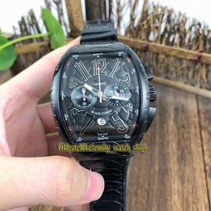 New Saratoge v 45 Sc Dt IRO Cobra Snake Pattern Dial Japan VKクロノグラフムーブメントメンズウォッチブラックケースレザーストラップWATC230V