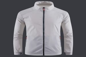 Men039s Giacche Uomo Giacca da golf Indossare Camicia Uomo Casual Sport Colletto alla coreana Manica lunga Cerniera Cappotti Sottili e leggeri Stoffa estiva8985268