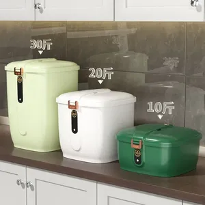 Storage Bottles Rice Bucket Light Luxury Large Capacity Insect Proof And Moisture-proof Flip Over Type Household Miscellaneous Grain Buc