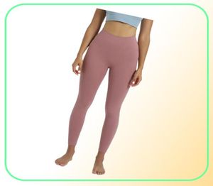 Hög midja yoga justera leggings byxor kvinnor fitness mjuk elastisk höftlyft thaped sportbyxor som kör träning lady 29 färger5476260