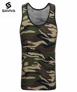 Cały 2017 Saviva Men Tank Top Cotton Wysokiej jakości Striped TEE TEE Camo Army Green Sleveless for Whole Camouflage Tan5103409