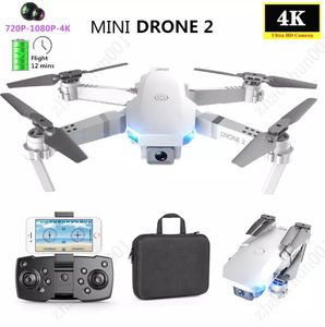 Super E59 RC LED Mini kontrollerad med Accessoires Drone 4K HD Video Camera Aerial Pography Helicopter Aircraft 360 Degree Flip 9780056