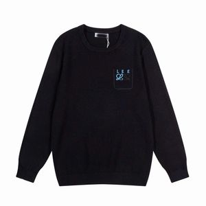 Designer Luxus Loes Classic Stickerbrief Trendy Brandneue Strickpullover lässig losen Langarm für Männer und Frauen Hoodie