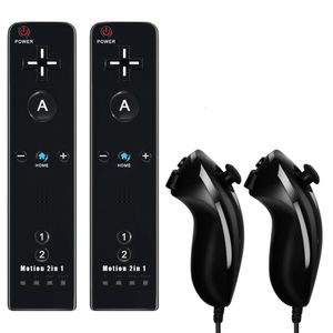 Para wiiwii u joystick 2 em 1 controlador conjunto sem fio remoto gamepad movimento plus with silicone case video video 231221