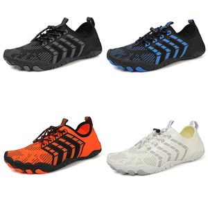 lässige Schuhe schnelle Drainage Strandschuhe Männer atmungsaktiv weiß schwarz grau blau Outdoor für alle Gelände Herren Mode -Turnschuhe Trainer bequem