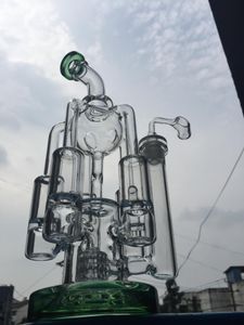Hosahs Lucency Big Glass Bongs Dabs Bubbler Percolator Glass Bongs Helix Wind Tändare Recycle8869736