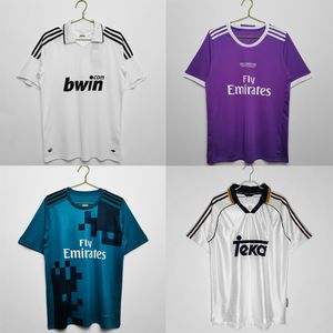 16 17 RONALDO Retro Jersey REAL MADRID FC Soccer Jersey 1998 2000 2008 2009 Commemorative Football Vintage Shirt Short-Sleeved Classic T-shirt