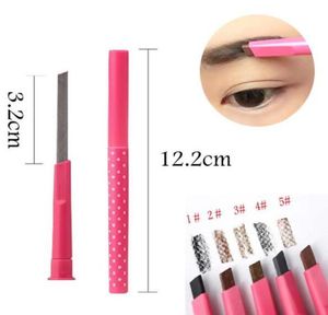 Pro Ladies Waterproof Longlasting Brown Eyebrow Pencil Brow Eye Liner Pen Makeup Cosmetic Beauty Tools maquillage Drop 5588239