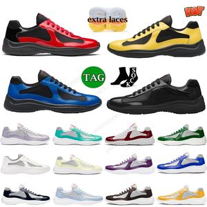 Nuovo designer Mesh Coppa americana Scarpe basse eleganti in pelle Nylon PVC Stringate Triple Nero Bianco Verde Rosa Uomo Donna Scarpe da ginnastica Mocassini casual Piattaforma Sneakers