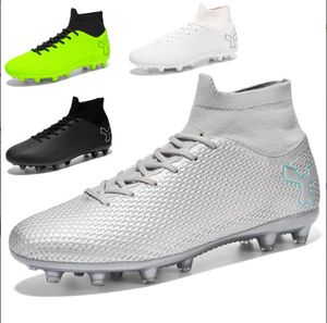 NEU UNISEX Long Spike Football Boots Männer gebrochene Nagel Fußballschuhe AG/TF Training Fußball-Stollen Turnschuhe Nicht-Schlupf-Knöchel Zapatos