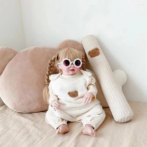 Pillow Multi-functional Baby Long Cylindrical With Korean Embroidery For Safety And Sleep Throw Pillows Bedroom