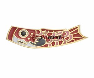 Yoursfs 6 pcSset Red Goldfish tie clip moda Men Gold Plated 18K Projeto exclusivo de feriado de feriado de aniversário 7256504