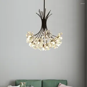 Pendant Lamps Nordic Postmodern Dandelion Bedroom Living Room Dining Hanging Lamp Warm And Creative Home Ceiling