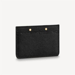 M69171 Floral präglad korthållare Designer Womens Mini Sarah Clemence Key Pouch Pochette Accessoires Coin Purse Oeo Porte Cartes 276e