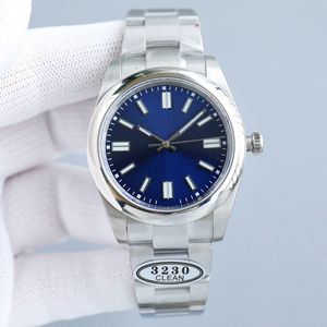 Clean Factory Watch Mens Automatyczne mechaniczne 3230 zegarki 41 mm Sapphire Luminous Waterproof 904L Stal nierdzewna Montre de Luxe
