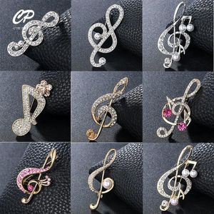 Brooches Fashion Luxury Creative Notes Corsage Pins Women's Clothing Accessories Music Symbols Various Styles