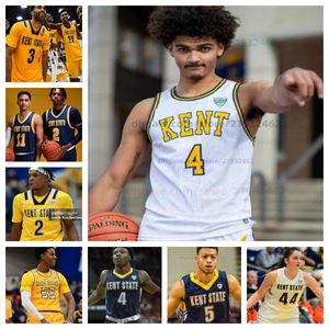 Customzied Julius Rollins Kent State Golden Flashes Basketball Jersey Mens Women Youth All Cucited Donovan Hunter Cli'ron Hornbeak Jake Snyder Delrecco Gillespie