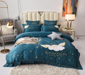 Bedding Sets MICHIKO Home Textile Cute Cartoon Quilt Cover Bed Sheet Pillowcase Washed Silk Double Four Piece Set4900960