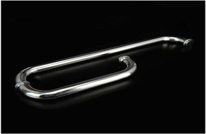 Нержавеющая сталь, матовая ручка для душевой двери, стеклянная ручка, перила, фурнитура для ванной комнаты, диаметр 25 мм, длина 225*425 мм, ручки s7256718