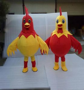 2019 Factory Rooster Mascot Costume Costume Costume Halloween Natal Funny Animal Chicken Mascot Clothing Tamanho do adulto 5433325