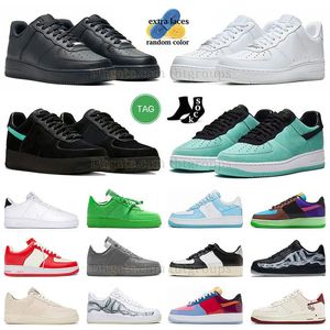 Один дизайнерскую обувную платформу повседневная обувь Panda Low OW Skate Sports Sports Sneakers Women