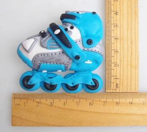 Baking Moulds Creative Skate Skateboard Shoes Shape Handmade Soap Mold Silicone Chocolate Fondant Cake Decoration Mould