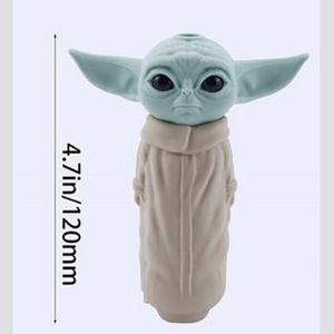 4,5-Zoll-Handpfeife Yoda Silica Gel Cute für Tobacoo Smoking Pipe