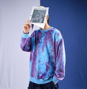 PRIVATHINKER TIM Dye Bluza z kapturem mężczyzn Zag Awage Vintage Worbe Bluies Kpop Streetwear Męs