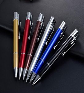 BallPoint Pen Ball Point Shape Windproof Smoking Lighters No Gas Adjustable Green Straight Flame Jet Torch Cigar Cigarette Lighter5384554