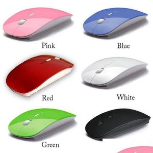 Mäuse 2,4G Drahtlose Maus Optischer USB-Empfänger 1200DPI 3D Bluetooth für Laptops PC Computer Desktop zu Hause Büro Drop Lieferung Comp DHS4M