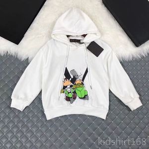 Barn hoodies tröja flickor pojke mode pullover designer brev tryck tröjor vinter huva tröjor baby barn casual topps lyxdesigner skjortor