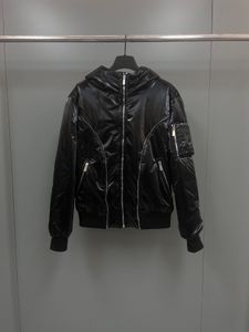 Autumn winter new style designer jacket fashion zipper stitching design US size black jacket luxury brand high quality mens jackets