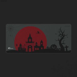 Muskuddar handled vilar Akko Dracula Castle Mouse Pad Large XXL Office Computer Desk Table Mat Tangentbord Non-Slip Gaming Mousepad 900X400X4MML231221