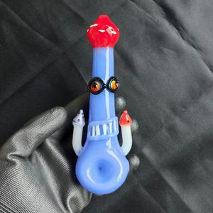 Retail and wholesale glass smoking hand pipe w exquisite appearance and unique design, support customization