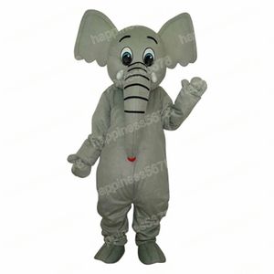 Erwachsene Größe grauer Elefant Maskottchen Kostüme Cartoon Charakter Outfit Anzug Karneval Erwachsene Größe Halloween Weihnachtsfeier Karnevalskleid Anzüge für Männer Frauen