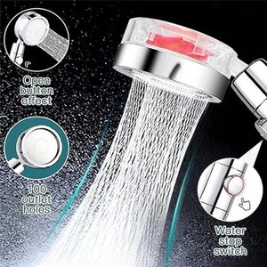 Bathroom Shower Sets Propeller High Pressure Head Adjustment Handheld WaterSaving Rainfall Nozzle Accessories9751629