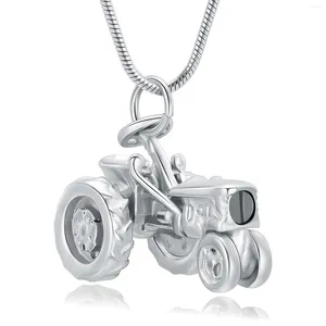 Pendant Necklaces Tractor Cremation Jewelry For Ashes Women Men Keepsake Urn Loved Ones Memorial