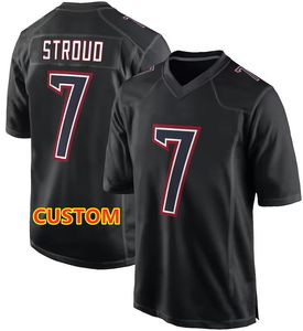 Black Fashion Game Football 7 C. J. Stroud Jerseys 51 Will Anderson Jr. 3 Tank Dell 31 Dameon Pierce 12 Nico Collins 10 Davis Mills 24 Derek Stingley Jr. 18 Case Keenum